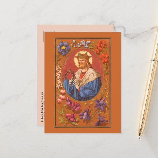 St. Louis IX de Koning (PM 05) Briefkaart (Voorkant / Achterkant in situ)