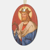 St. Louis IX de Koning (PM 05) Keramisch Ornament (Links)