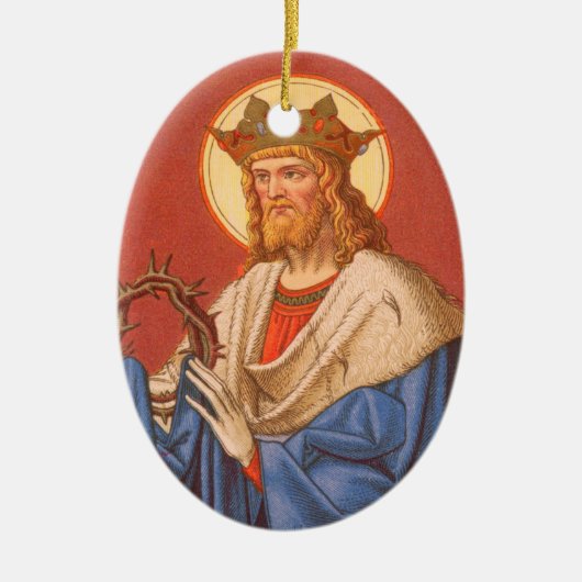 St. Louis IX de Koning (PM 05) Keramisch Ornament (Voorkant)