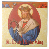 St. Louis IX de Koning (PM 05) Tegeltje (Voorkant)