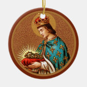 St. Louis IX (Detail; alleen "Medallion"; BK 065) Keramisch Ornament (Voorkant)