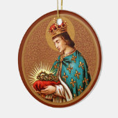 St. Louis IX (Detail; alleen "Medallion"; BK 065) Keramisch Ornament (Links)