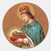 St. Louis IX (Detail; alleen "Medallion"; BK 065) Ronde Sticker (Voorkant)