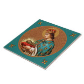 St. Louis IX (Detail; alleen "Medallion"; BK 065) Tegeltje (Zijkant)
