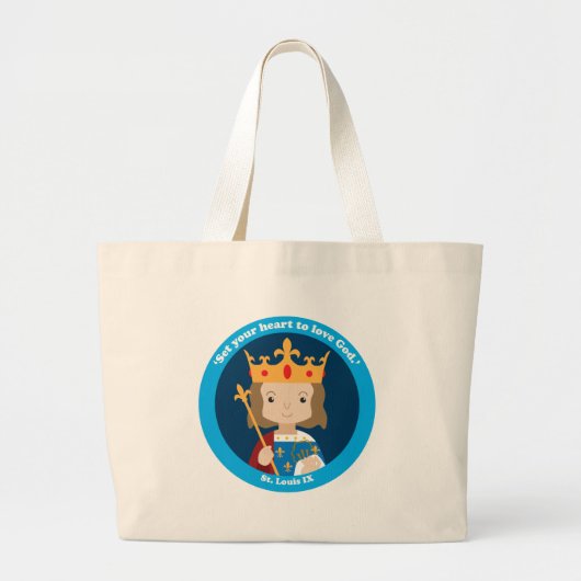 St. Louis IX Grote Tote Bag (Voorkant)