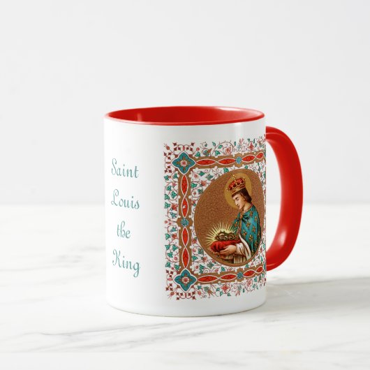 St. Louis IX met Rinceau Border (BK 065) Mok (Voorkant rechts)