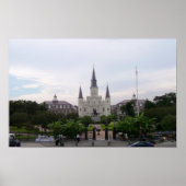 St. Louis-kathedraal en Jackson Square Poster (Voorkant)