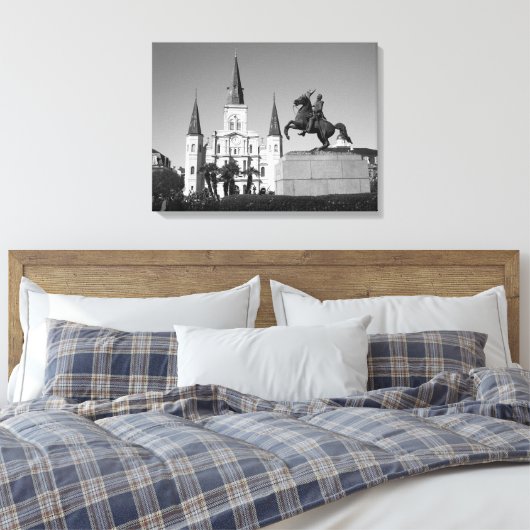 St. Louis-kathedraal - Jackson Square Canvas Afdruk (Insitu (Slaapkamer))