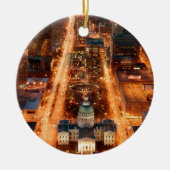 St. Louis-kerstUitzicht Keramisch Ornament (Voorkant)