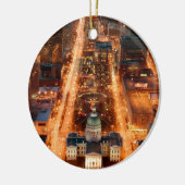 St. Louis-kerstUitzicht Keramisch Ornament (Links)