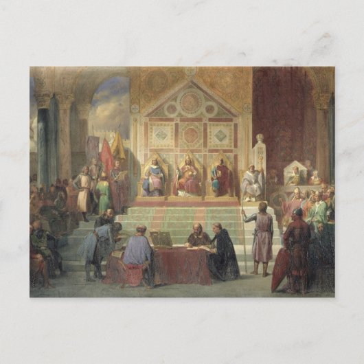 St. Louis King van Frankrijk Briefkaart (Voorkant)