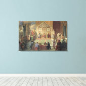 St. Louis King van Frankrijk Canvas Afdruk (Insitu (Houten vloer))