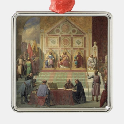 St. Louis King van Frankrijk Metalen Ornament (Voorkant)