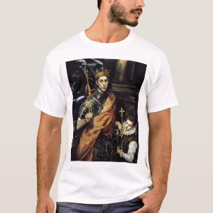 St. Louis, koning van Frankrijk, met een pagina T-shirt