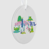 St. Louis Landmark Acrylic Circle Ornament (voorkant)