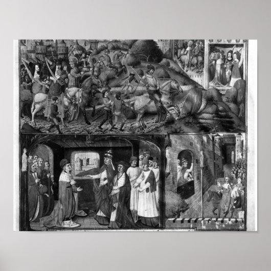 St. Louis Leaving voor de kruistocht Poster (Voorkant)