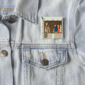 St. Louis leert zijn kinderen Vierkante Button 5,1 Cm (In situ)