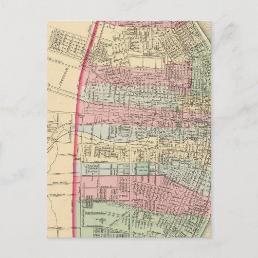St Louis Map door Mitchell Briefkaart (Voorkant)