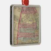 St Louis Map door Mitchell Metalen Ornament (Rechts)