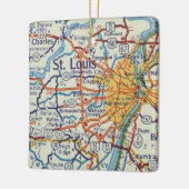St. Louis  Map Keramisch Ornament (Links)