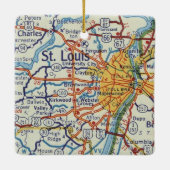 St. Louis  Map Keramisch Ornament (Achterkant)