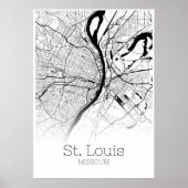 St. Louis Map - Missouri - City Map Poster