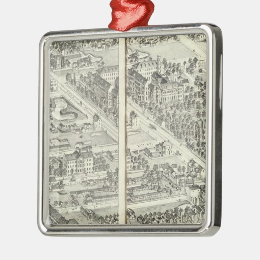 St. Louis, Missouri 14 Metalen Ornament (Links)