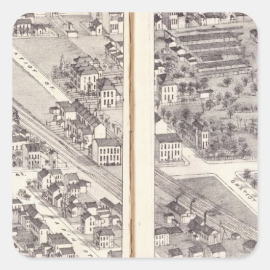 St. Louis, Missouri 17 Vierkante Sticker (Voorkant)