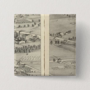 St. Louis, Missouri 2 Vierkante Button 5,1 Cm