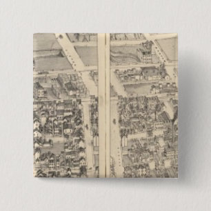 St. Louis, Missouri 5 Vierkante Button 5,1 Cm