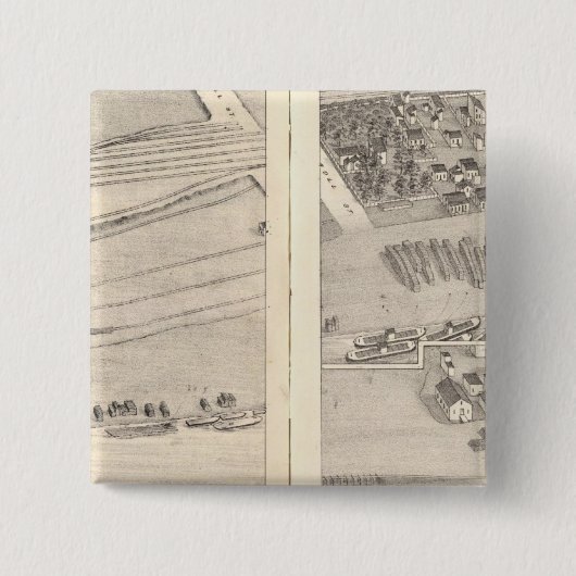 St. Louis, Missouri 8 Vierkante Button 5,1 Cm (Voorkant)