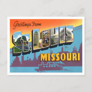 St. Louis, Missouri  Big Letters Briefkaart