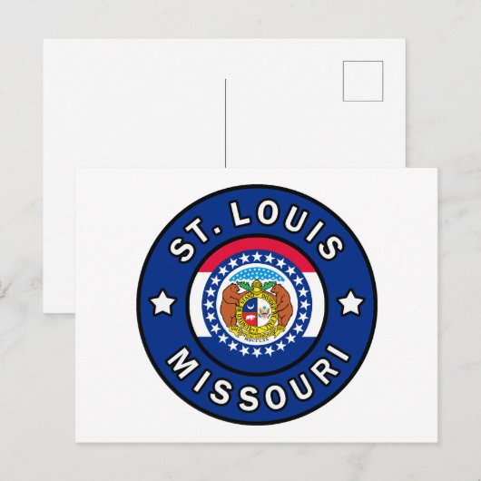 St. Louis Missouri Briefkaart (Voorkant / Achterkant)