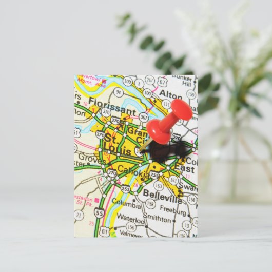 St. Louis, Missouri Briefkaart (Staand voorkant)