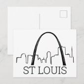 St. Louis, Missouri Briefkaart (Voorkant / Achterkant)