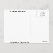 St. Louis, Missouri Briefkaart (Achterkant)