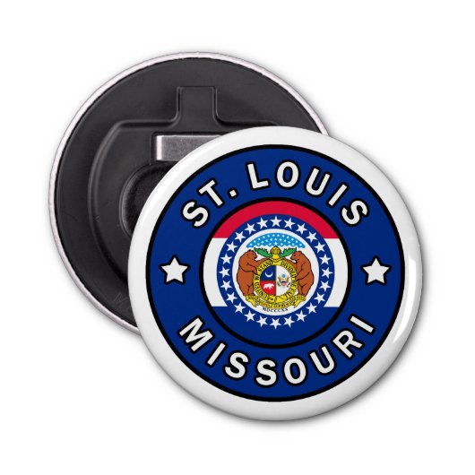 St. Louis Missouri Button Flesopener (Voorkant)