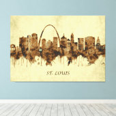 St. Louis Missouri Cityscape Canvas Afdruk (Insitu (Houten vloer))
