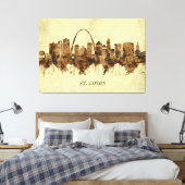St. Louis Missouri Cityscape Canvas Afdruk (Insitu (Slaapkamer))