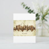 St. Louis Missouri Cityscape Feestdagenkaart (Staand voorkant)