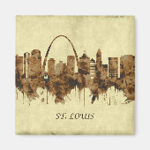 St. Louis Missouri Cityscape Magneet (Voorkant)