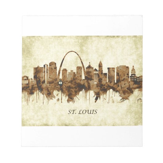St. Louis Missouri Cityscape Notitieblok (Voorkant)