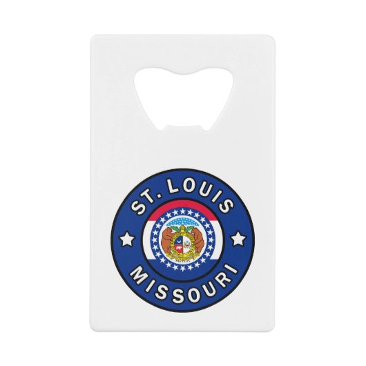 St. Louis Missouri Creditkaart Flessenopener (Voorkant)