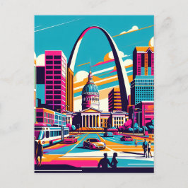 St Louis, Missouri | De gateway-boog Briefkaart