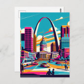 St Louis, Missouri | De gateway-boog Briefkaart (Voorkant / Achterkant)