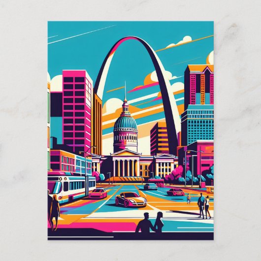 St Louis, Missouri | De gateway-boog Briefkaart (Voorkant)
