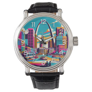St Louis, Missouri De gateway-boog Horloge