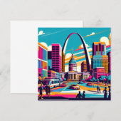 St Louis, Missouri | De gateway-boog Kaart (Voorkant / Achterkant)