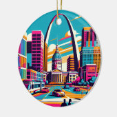 St Louis, Missouri | De gateway-boog Keramisch Ornament (Links)