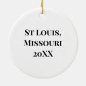 St Louis, Missouri | De gateway-boog Keramisch Ornament (Achterkant)